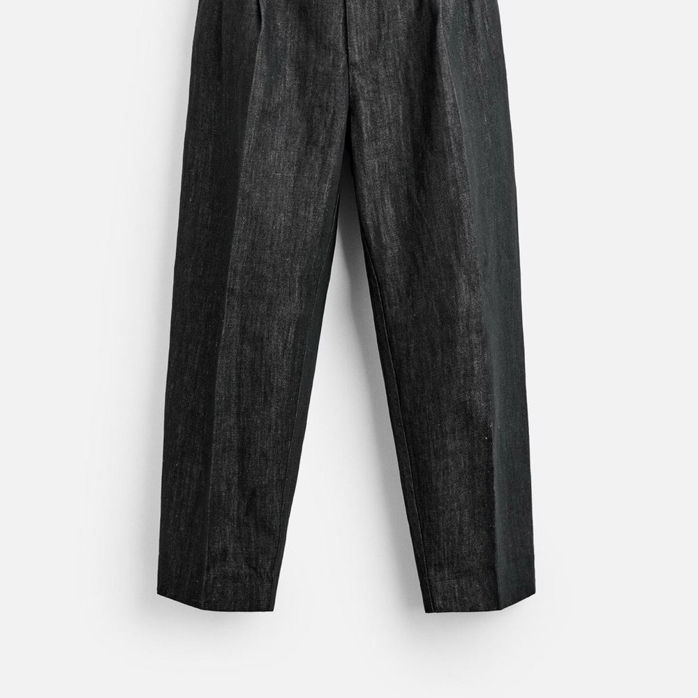 Cotton Linen Wide Fit Jeans